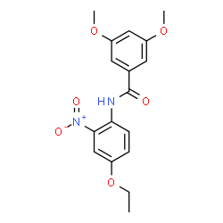 ChemSpider 2D Image | N-(4-Ethoxy-2-nitrophenyl)-3,5-dimethoxybenzamide | C17H18N2O6