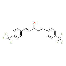ChemSpider 2D Image | 1,5-Bis[4-(trifluoromethyl)phenyl]-1,4-pentadien-3-one | C19H12F6O