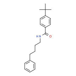 ChemSpider 2D Image | 4-tert-butyl-N-(4-phenylbutyl)benzamide | C21H27NO