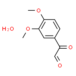 ChemSpider 2D Image | 3,4-Dimethoxyphenylglyoxal hydrate | C10H12O5
