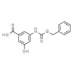 ChemSpider 2D Image | 3-{[(Benzyloxy)carbonyl]amino}-5-hydroxybenzoic acid | C15H13NO5