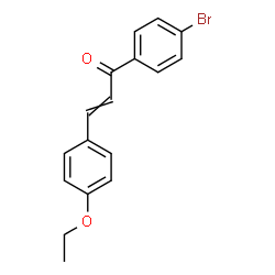 ChemSpider 2D Image | 1-(4-Bromophenyl)-3-(4-ethoxyphenyl)-2-propen-1-one | C17H15BrO2