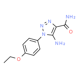 ChemSpider 2D Image | 5-Amino-1-(4-ethoxyphenyl)-1H-1,2,3-triazole-4-carboxamide | C11H13N5O2