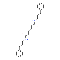 ChemSpider 2D Image | N,N'-Bis(3-phenylpropyl)hexanediamide | C24H32N2O2