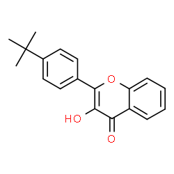 ChemSpider 2D Image | 2-(4-tert-Butylphenyl)-3-hydroxy-4H-chromen-4-one | C19H18O3