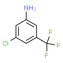 ChemSpider 2D Image | 3-Chloro-5-(trifluoromethyl)aniline | C7H5ClF3N