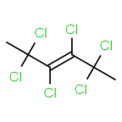 ChemSpider 2D Image | 2,2,3,4,5,5-HEXACHLORO-3-HEXENE | C6H6Cl6