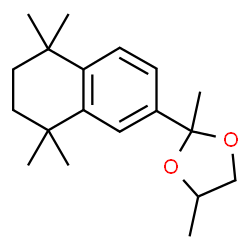 ChemSpider 2D Image | 2,4-Dimethyl-2-(5,5,8,8-tetramethyl-5,6,7,8-tetrahydro-2-naphthalenyl)-1,3-dioxolane | C19H28O2