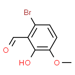 ChemSpider 2D Image | 6-Bromo-2-hydroxy-3-methoxybenzaldehyde | C8H7BrO3