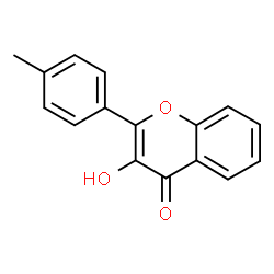 ChemSpider 2D Image | 3-Hydroxy-2-p-tolyl-chromen-4-one | C16H12O3
