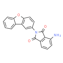 ChemSpider 2D Image | 4-Amino-2-dibenzofuran-2-yl-isoindole-1,3-dione | C20H12N2O3