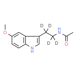 ChemSpider 2D Image | Melatonin-d4 | C13H12D4N2O2