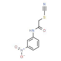 ChemSpider 2D Image | 2-[(3-Nitrophenyl)amino]-2-oxoethyl thiocyanate | C9H7N3O3S