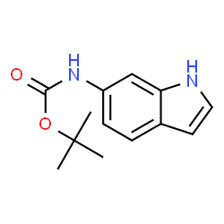 ChemSpider 2D Image | tert-Butyl 1H-indol-6-ylcarbamate | C13H16N2O2