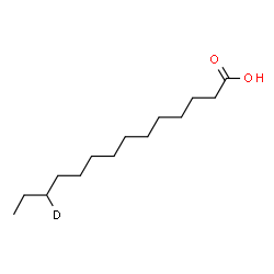 ChemSpider 2D Image | (12-~2~H_1_)Tetradecanoic acid | C14H27DO2