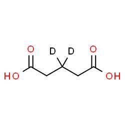 ChemSpider 2D Image | Pentanedioic-3,3-d2 Acid | C5H6D2O4