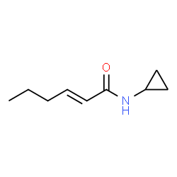 ChemSpider 2D Image | (2E)-N-Cyclopropyl-2-hexenamide | C9H15NO