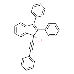 ChemSpider 2D Image | 1-(phenylethynyl)-2,3-diphenylinden-1-ol | C29H20O
