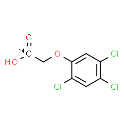 ChemSpider 2D Image | (2,4,5-Trichlorophenoxy)(1-~14~C)acetic acid | C714CH5Cl3O3