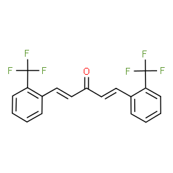 ChemSpider 2D Image | (1E,4E)-1,5-Bis[2-(trifluoromethyl)phenyl]-1,4-pentadien-3-one | C19H12F6O