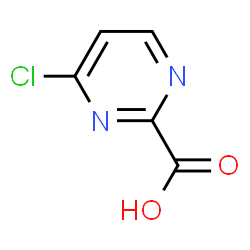 ChemSpider 2D Image | 4-Chloro-2-pyrimidinecarboxylic acid | C5H3ClN2O2
