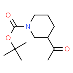 ChemSpider 2D Image | 1-Boc-3-acetylpiperidine | C12H21NO3