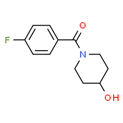ChemSpider 2D Image | (4-Fluorophenyl)(4-hydroxy-1-piperidinyl)methanone | C12H14FNO2