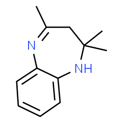 ChemSpider 2D Image | 2,2,4-Trimethyl-2,3-dihydro-1H-1,5-benzodiazepine | C12H16N2