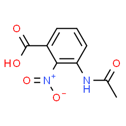 ChemSpider 2D Image | 3-Acetamido-2-nitrobenzoic acid | C9H8N2O5