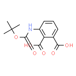 ChemSpider 2D Image | 3-({[(2-Methyl-2-propanyl)oxy]carbonyl}amino)phthalic acid | C13H15NO6