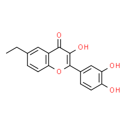 ChemSpider 2D Image | 2-(3,4-DIHYDROXYPHENYL)-6-ETHYL-3-HYDROXYCHROMEN-4-ONE | C17H14O5