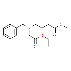 ChemSpider 2D Image | Methyl 4-[benzyl(2-ethoxy-2-oxoethyl)amino]butanoate | C16H23NO4