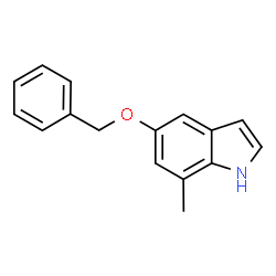 ChemSpider 2D Image | 5-BENZYLOXY-7-METHYLINDOLE | C16H15NO