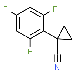 ChemSpider 2D Image | 1-(2,4,6-Trifluorophenyl)cyclopropanecarbonitrile | C10H6F3N