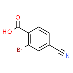 ChemSpider 2D Image | 2-Bromo-4-cyanobenzoic acid | C8H4BrNO2