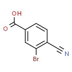 ChemSpider 2D Image | 3-Bromo-4-cyanobenzoic acid | C8H4BrNO2