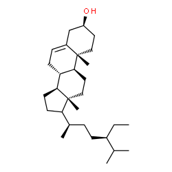 ChemSpider 2D Image | (3beta,17xi)-Stigmast-5-en-3-ol | C29H50O