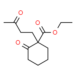 ChemSpider 2D Image | Ethyl 2-oxo-1-(3-oxobutyl)cyclohexanecarboxylate | C13H20O4