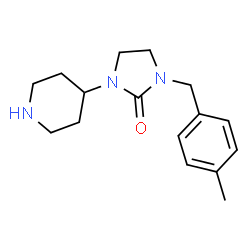 ChemSpider 2D Image | 1-(4-Methylbenzyl)-3-(4-piperidinyl)-2-imidazolidinone | C16H23N3O