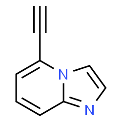 ChemSpider 2D Image | 5-Ethynylimidazo[1,2-a]pyridine | C9H6N2