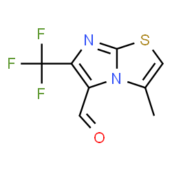 ChemSpider 2D Image | 3-Methyl-6-(trifluoromethyl)imidazo[2,1-b]thiazole-5-carbaldehyde | C8H5F3N2OS