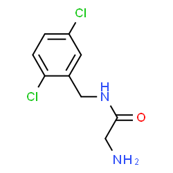 ChemSpider 2D Image | N-(2,5-Dichlorobenzyl)glycinamide | C9H10Cl2N2O