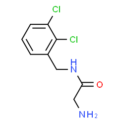 ChemSpider 2D Image | N-(2,3-Dichlorobenzyl)glycinamide | C9H10Cl2N2O