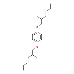 ChemSpider 2D Image | 1,4-Bis[(2-ethylhexyl)oxy]benzene | C22H38O2