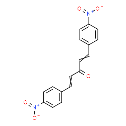 ChemSpider 2D Image | 1,5-Bis(4-nitrophenyl)-1,4-pentadien-3-one | C17H12N2O5