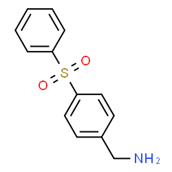 ChemSpider 2D Image | 4-(Phenylsulfonyl)benzylamine | C13H13NO2S