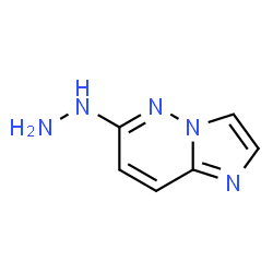 ChemSpider 2D Image | 6-Hydrazinoimidazo[1,2-b]pyridazine | C6H7N5