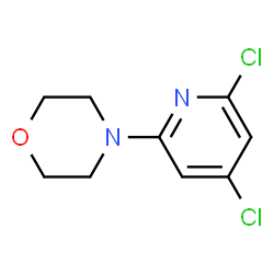 ChemSpider 2D Image | 4-(4,6-Dichloro-2-pyridinyl)morpholine | C9H10Cl2N2O