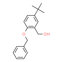 ChemSpider 2D Image | [2-(Benzyloxy)-5-(2-methyl-2-propanyl)phenyl]methanol | C18H22O2