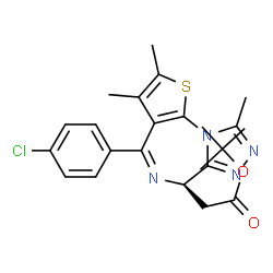 ChemSpider 2D Image | (-)-JQ1 | C23H25ClN4O2S